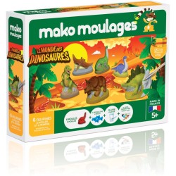 Kit Cratif 6 Moules Le Monde des Dinosaures - Mako Moulages. n14