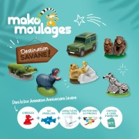 Box Animation Anniversaire Animaux de la Savane - Mako Moulages