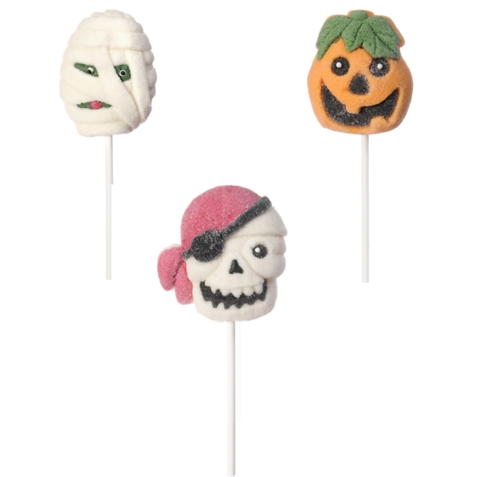 3 Sucettes Marshmallow Halloween 