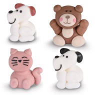 4 Figurines Animaux - Sucre