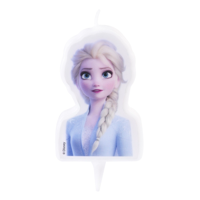 Bougie  piquer Elsa Reine des Neiges 
