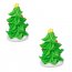 2 Mini Sapins de Nol 3D (4 cm) - Sucre