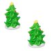 2 Mini Sapins de Noël 3D (4 cm) - Sucre. n°1