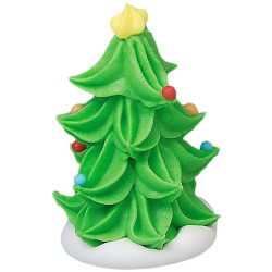 2 Mini Sapins de Noël 3D (4 cm) - Sucre. n°1