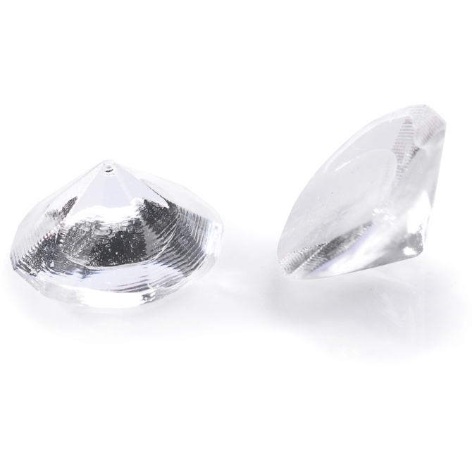 20 Mini Diamants Crystal (1 cm) - Glatine 