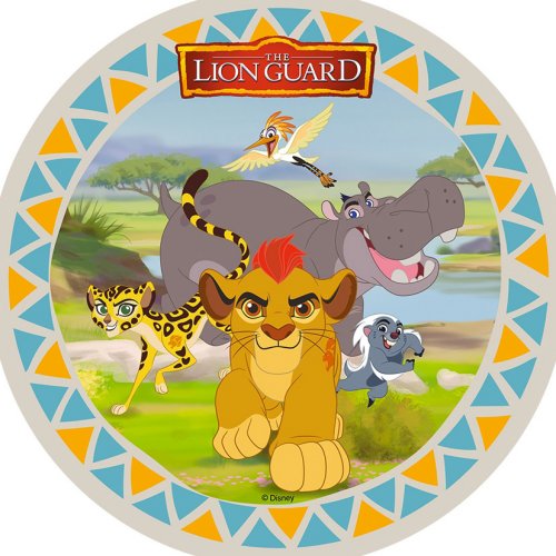 1 Disque La Garde Du Lion 21 Cm Azyme Pour L Anniversaire De Votre Enfant Annikids