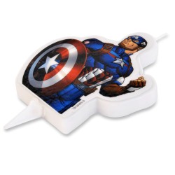 1 Bougie Captain America (9 cm). n1