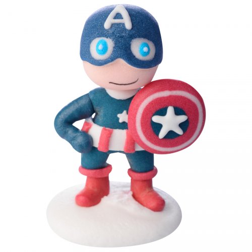 Figurine Captain America 6 Cm Sucre Pour L Anniversaire De Votre Enfant Annikids