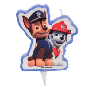 1 Bougie Pat Patrouille - Marcus + Chase (9 cm)
