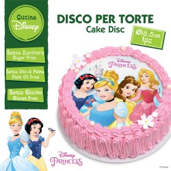 Disque Princesses Disney (18, 5 cm) - Sans sucre / gluten / palme. n1