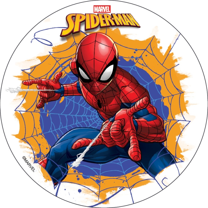 Disque Spiderman (18, 5 cm) - Sans sucre / gluten / palme 