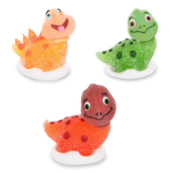 3 Figurines Happy Dino 3D - Sucre glifi 