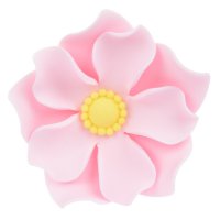 1 Grande Fleur Capucine Rose 3D (3.5 cm) - Sucre