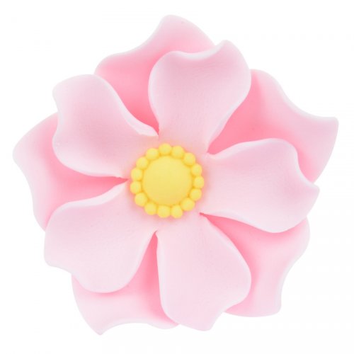 1 Grande Fleur Capucine Rose 3D (5 cm) - Sucre 