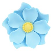 1 Grande Fleur Capucine Bleue 3D (5 cm) - Sucre
