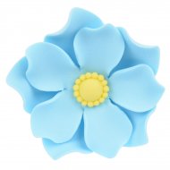 1 Grande Fleur Capucine Bleue 3D (5 cm) - Sucre