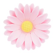1 Grande Fleur Marguerite Rose 3D (3.5 cm) - Sucre