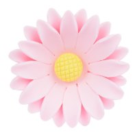 1 Grande Fleur Marguerite Rose 3D (3.5 cm) - Sucre