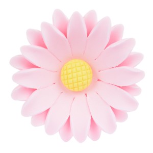 1 Grande Fleur Marguerite Rose 3D (3.5 cm) - Sucre