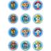 12 Stickers  Biscuits Pat Patrouille (5,5 cm) - Sucre. n1