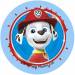 12 Stickers  Biscuits Pat Patrouille (5,5 cm) - Sucre. n4