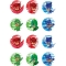 12 Stickers à Biscuits Pyjamasque (5,5 cm) - Sucre images:#0