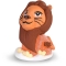 2 Figurines Roi Lion 3D - Sucre gélifié images:#1