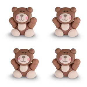 4 Figurines Oursons - Sucre