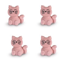 4 Figurines Chat - Sucre