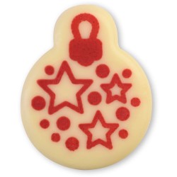 Assortiment 4 Boules de Noël Ø 3, 6 cm – Chocolat Blanc. n°2