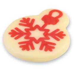 Assortiment 4 Boules de Noël Ø 3, 6 cm – Chocolat Blanc. n°7