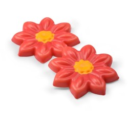 4 Roses de Noël Chocolat Blanc – Ø 3, 4 cm. n°1