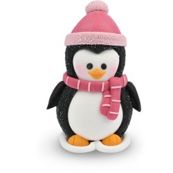1 Pingouin Mignon 3D en Sucre  6, 5 cm. n2