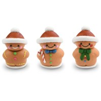 1 Bonhomme en Pain d'pices 3D en Sucre  5 cm