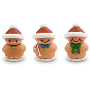 1 Bonhomme en Pain d'Épices 3D en Sucre – 5 cm