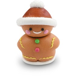 1 Bonhomme en Pain d pices 3D en Sucre  5 cm. n1