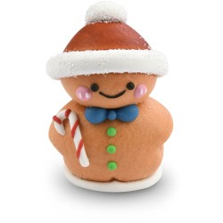 1 Bonhomme en Pain d pices 3D en Sucre  5 cm. n3