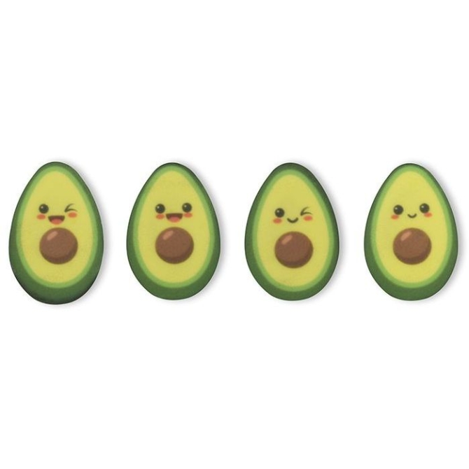 4 Avocats 2D � Chocolat blanc 