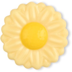 Assortiment de 3 Fleurs   3, 5 cm  Chocolat blanc. n2