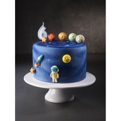 Assortiment de 3 Dcors Espace  Chocolat blanc. n7