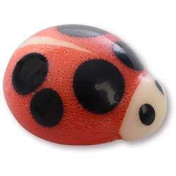 4 Mini Coccinelles   1, 5 cm  Chocolat blanc. n1