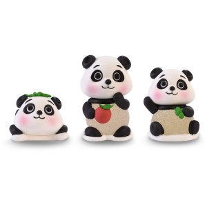 Assortiment de 3 Pandas  Sucre glifi  6 cm