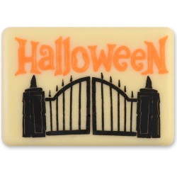 2 Plaquettes Halloween 5 cm  Chocolat Blanc. n2