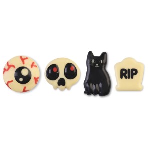 4 Dcors Halloween  Chocolat Blanc