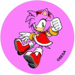 12 Stickers � Biscuits Sonic (5, 5 cm) - Sucre. n�6