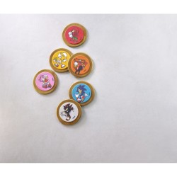 12 Stickers � Biscuits Sonic (5, 5 cm) - Sucre. n�7