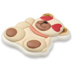 2 Oursons Coeurs - Sucre - 6 cm. n°1