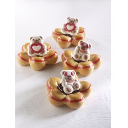 2 Oursons Coeurs - Sucre - 6 cm. n°2