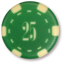 8 Jetons Casino (3, 8 cm) - Chocolat Blanc. n1