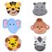 6 Ttes Animaux de la Jungle - Sucre. n1